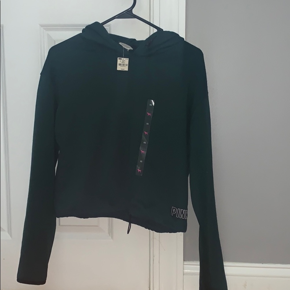 Green pink brand sweatshirt